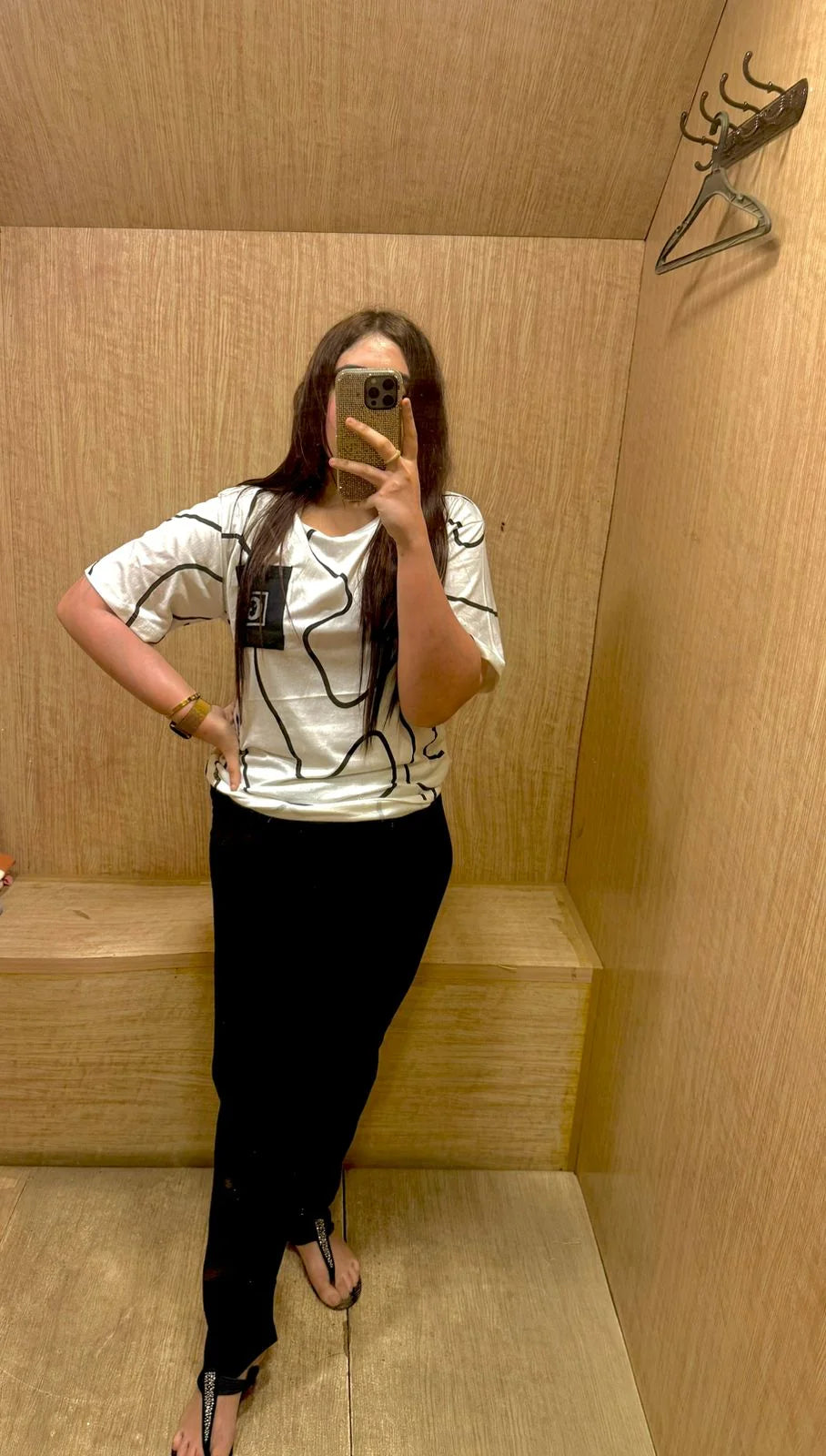 white and black pocket design night suit premium fabric for girls and woman