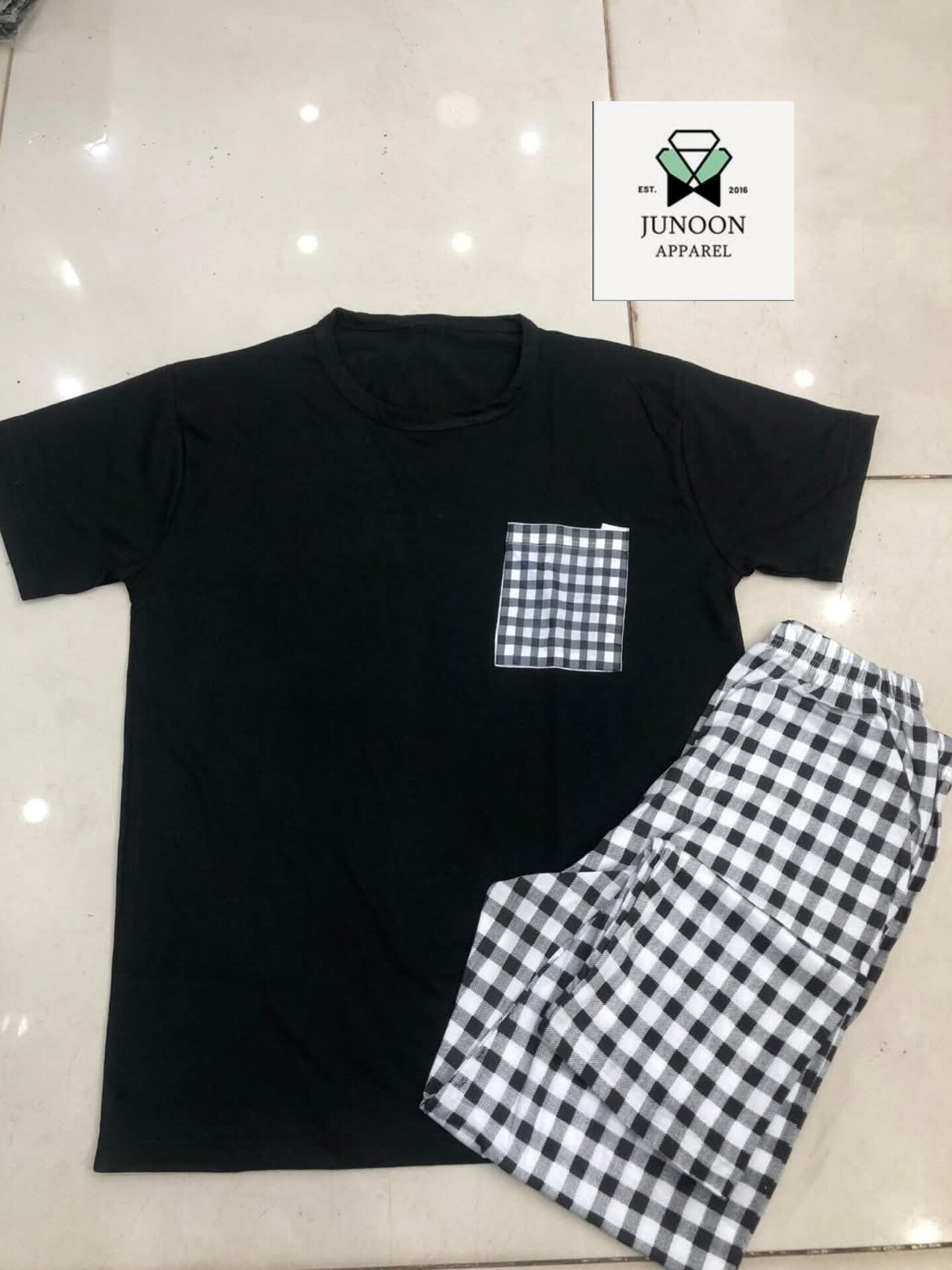 Black Night Suit – Elegant & Comfortable