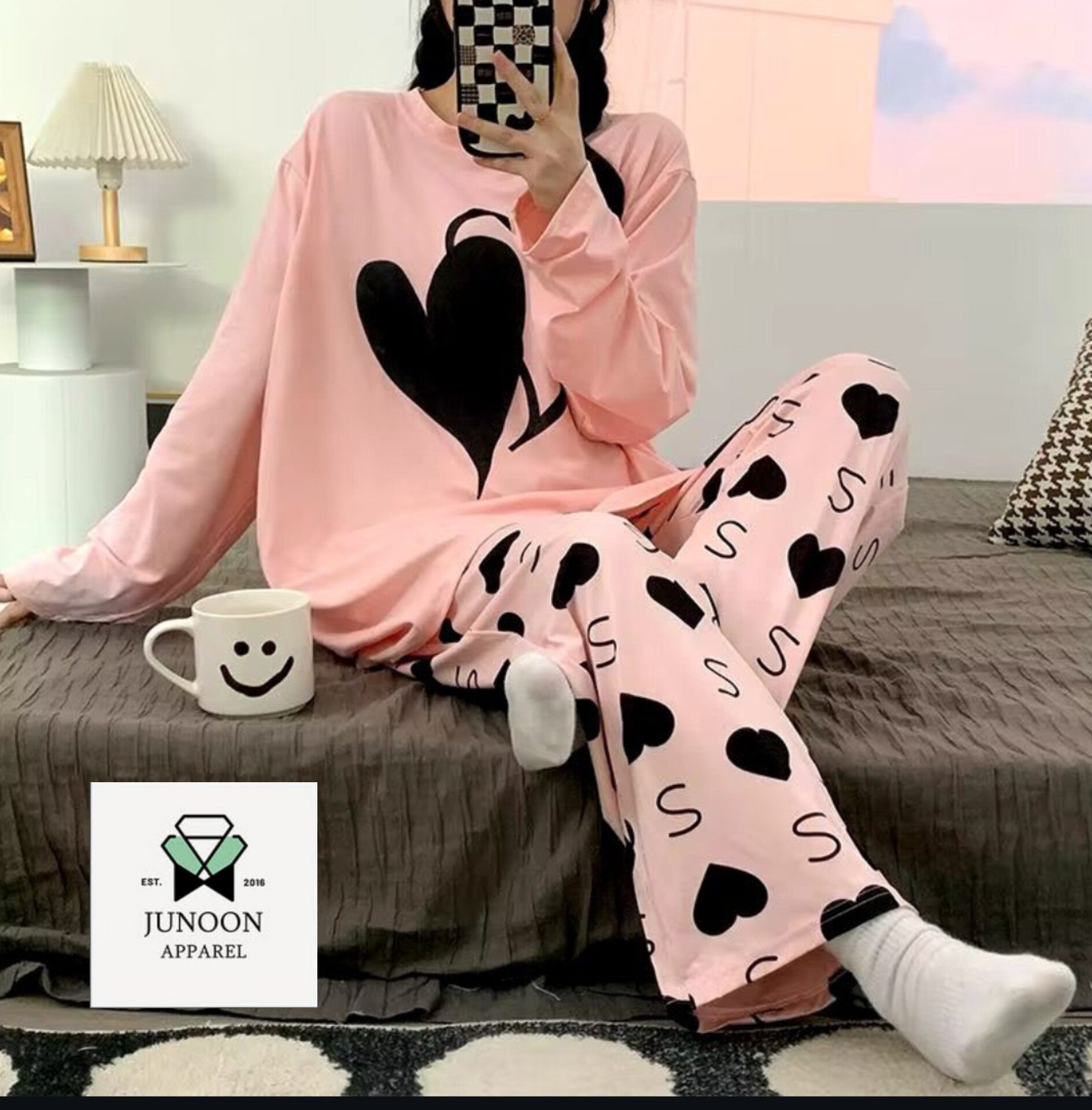 Printed Night Suit – Premium Cotton Jersey Fabric